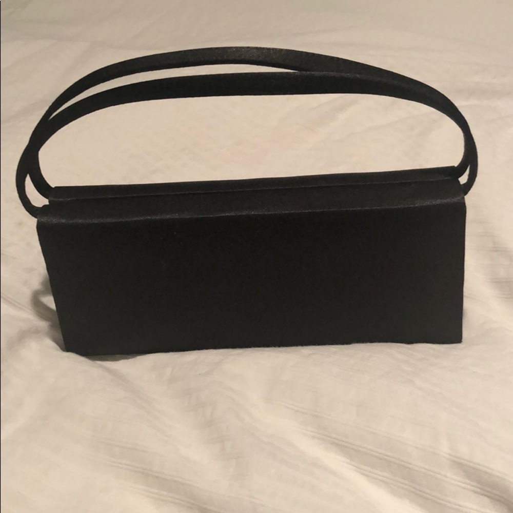 BLACK SATIN BAG